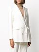 Hebe Studio double-breasted notched lapel blazer