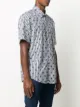 Boss Hugo Boss feather-print striped shirt