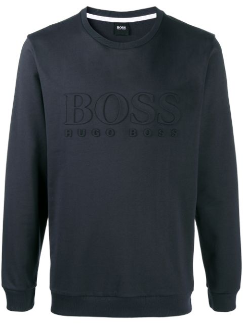 hugo boss embossed hoodie