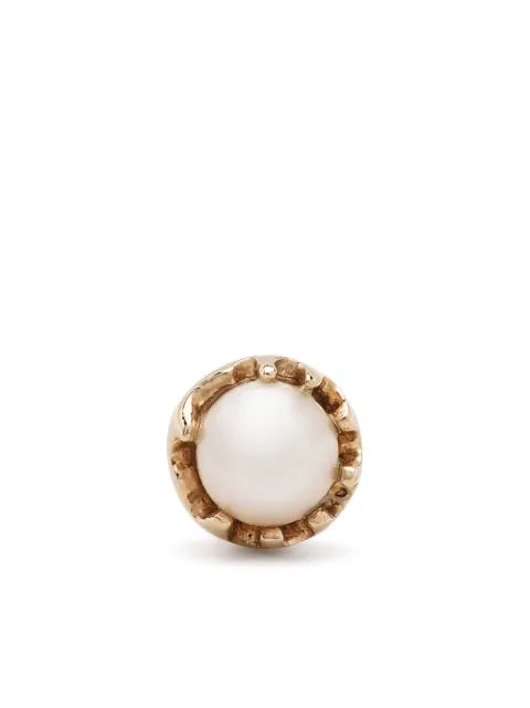 Maria Black 14kt yellow gold pearl Terre stud earring