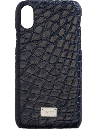 Dolce Gabbana Crocodile iPhone X Case Farfetch