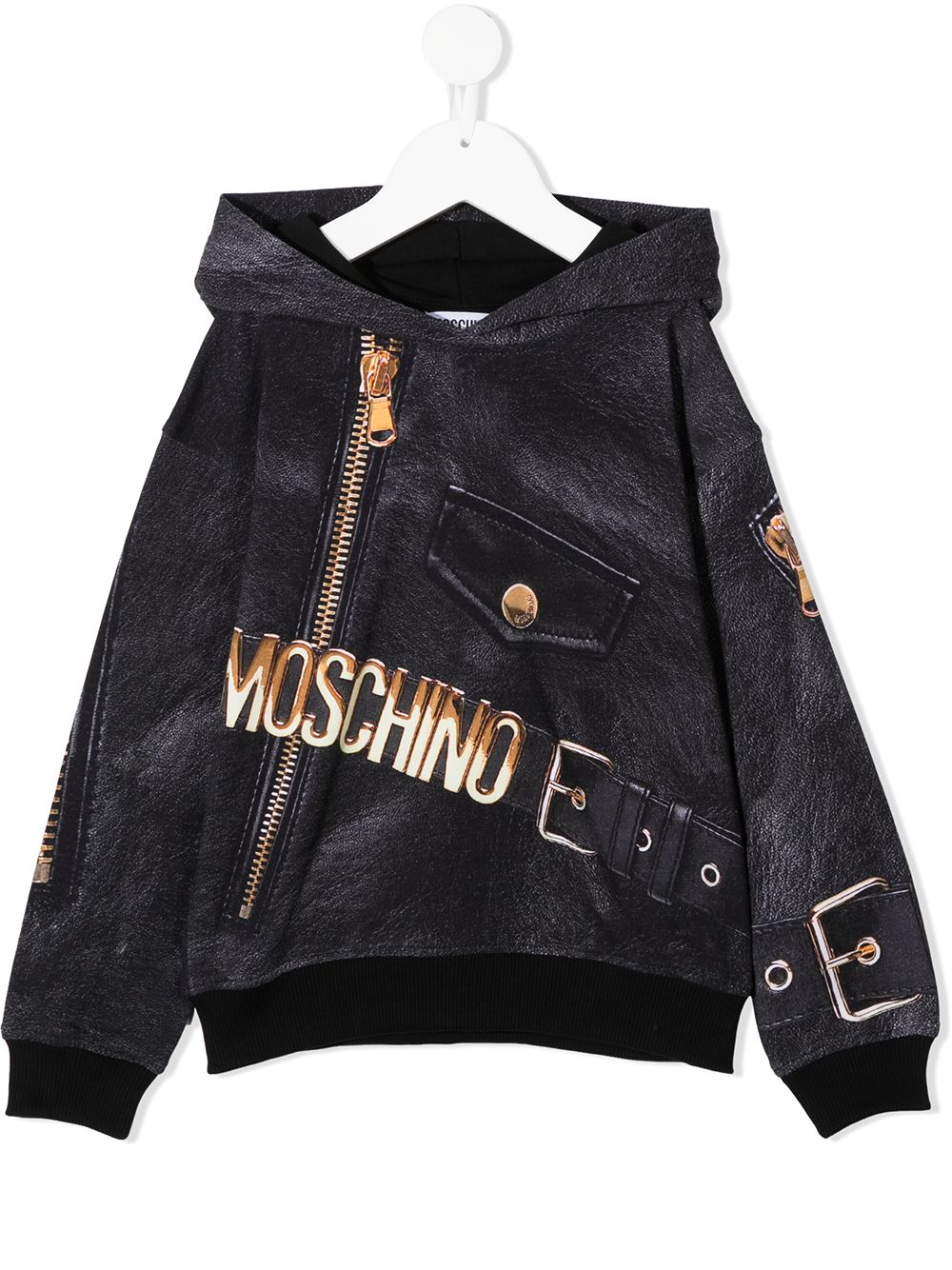 фото Moschino kids худи с графичным принтом