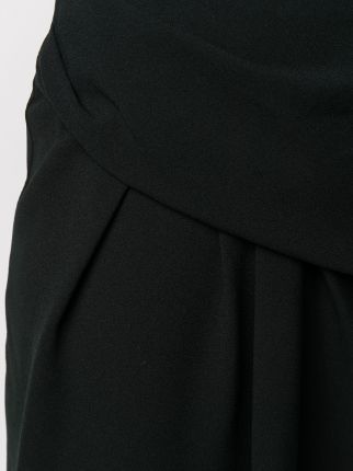 high-waisted asymmetric skirt展示图