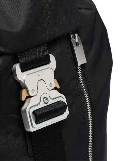 backpack with buckle in front