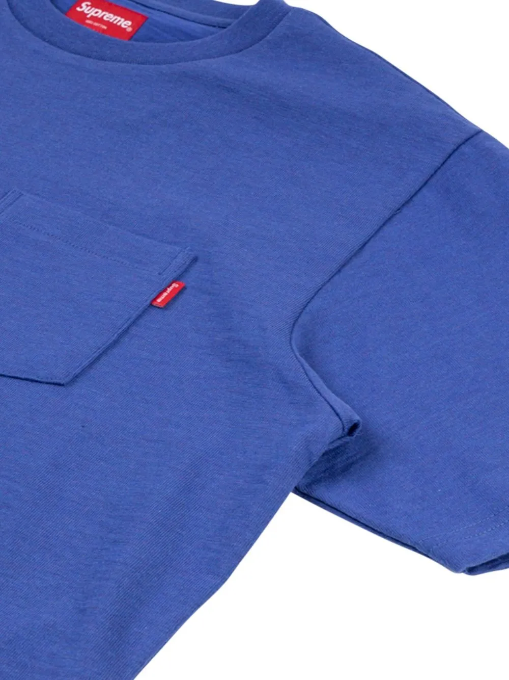 chest pocket cotton T shirt