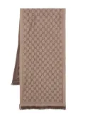 Gucci GG Supreme wool scarf - Neutrals