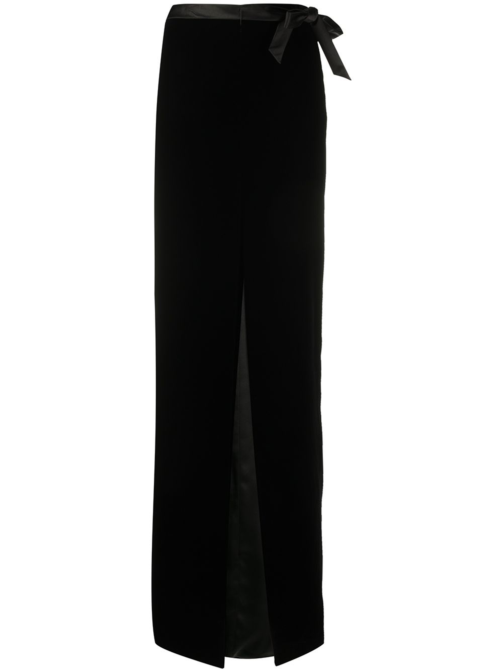 Saint Laurent Fluwelen maxi-rok Zwart