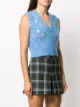 Alessandra Rich floral embroidered sweater vest