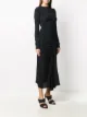 Nº21 asymmetric mid-length dress