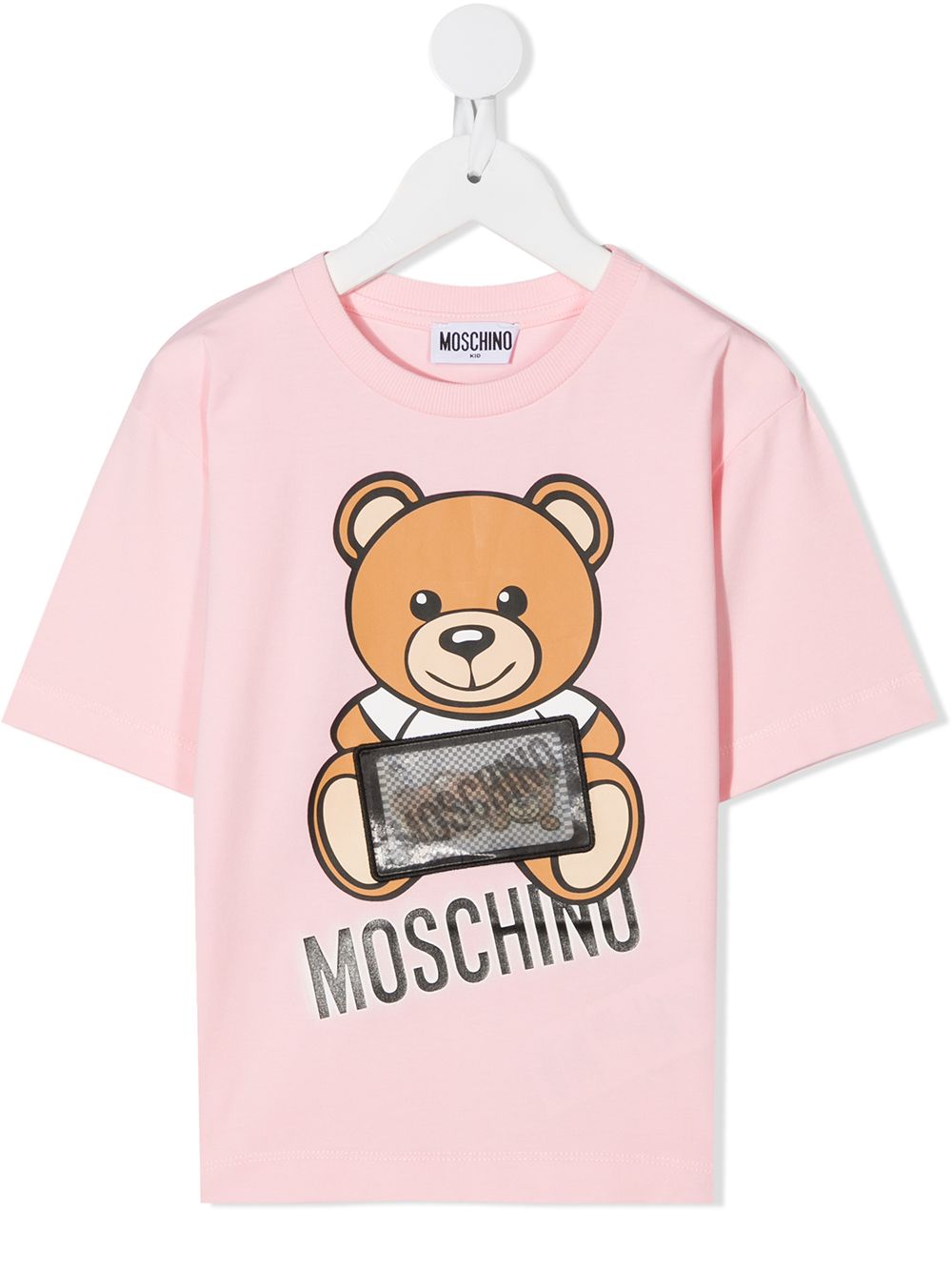 фото Moschino kids футболка с логотипом