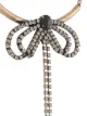 Twin-Set rhinestone-embellished bow necklace