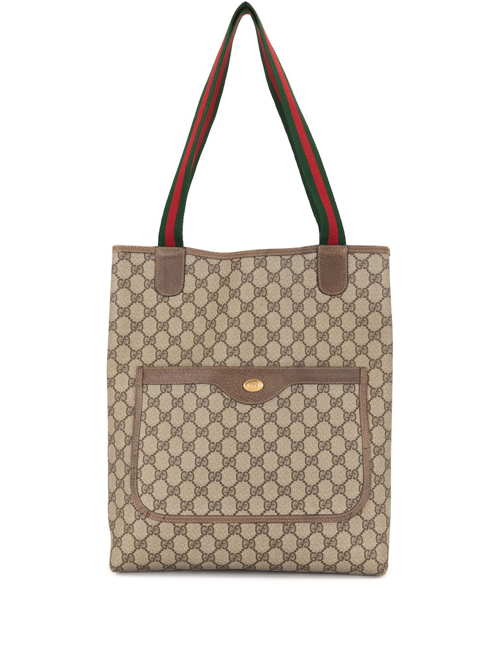 фото Gucci pre-owned сумка shelly line с узором gg