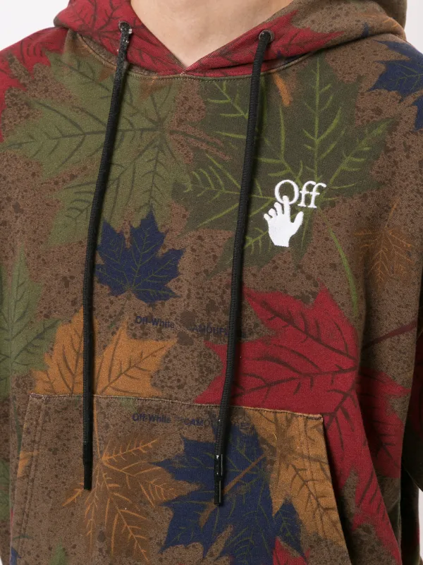 off white leaf hoodie