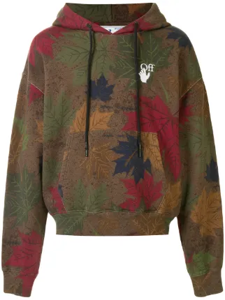 off white leaf hoodie