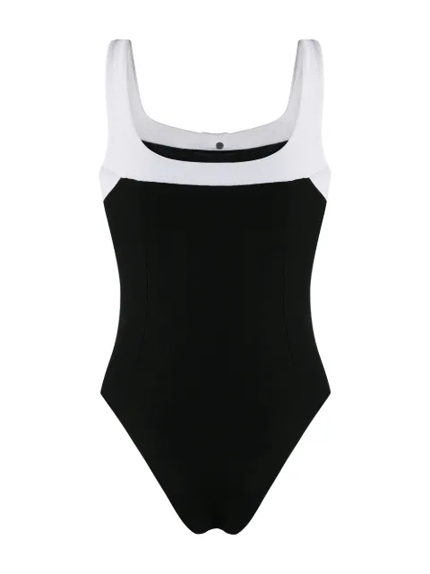 balmain applique swimsuit