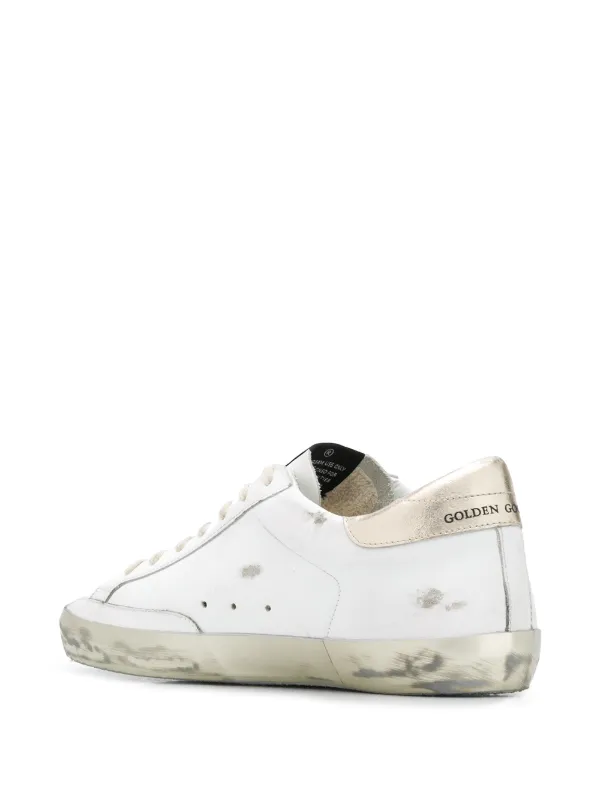 Golden goose superstar e37 sparkle leather trainers Clearance