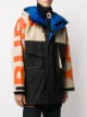 Burberry logo print colour-block technical twill jacket