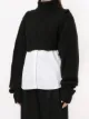 Y's cropped cable-knit jumper