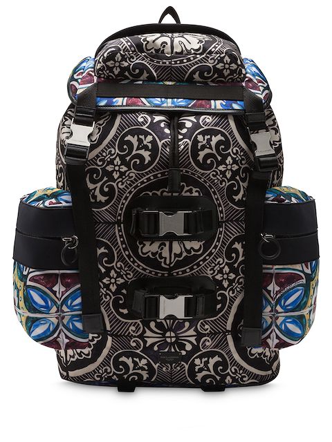 Dolce & Gabbana stained-glass print backpack