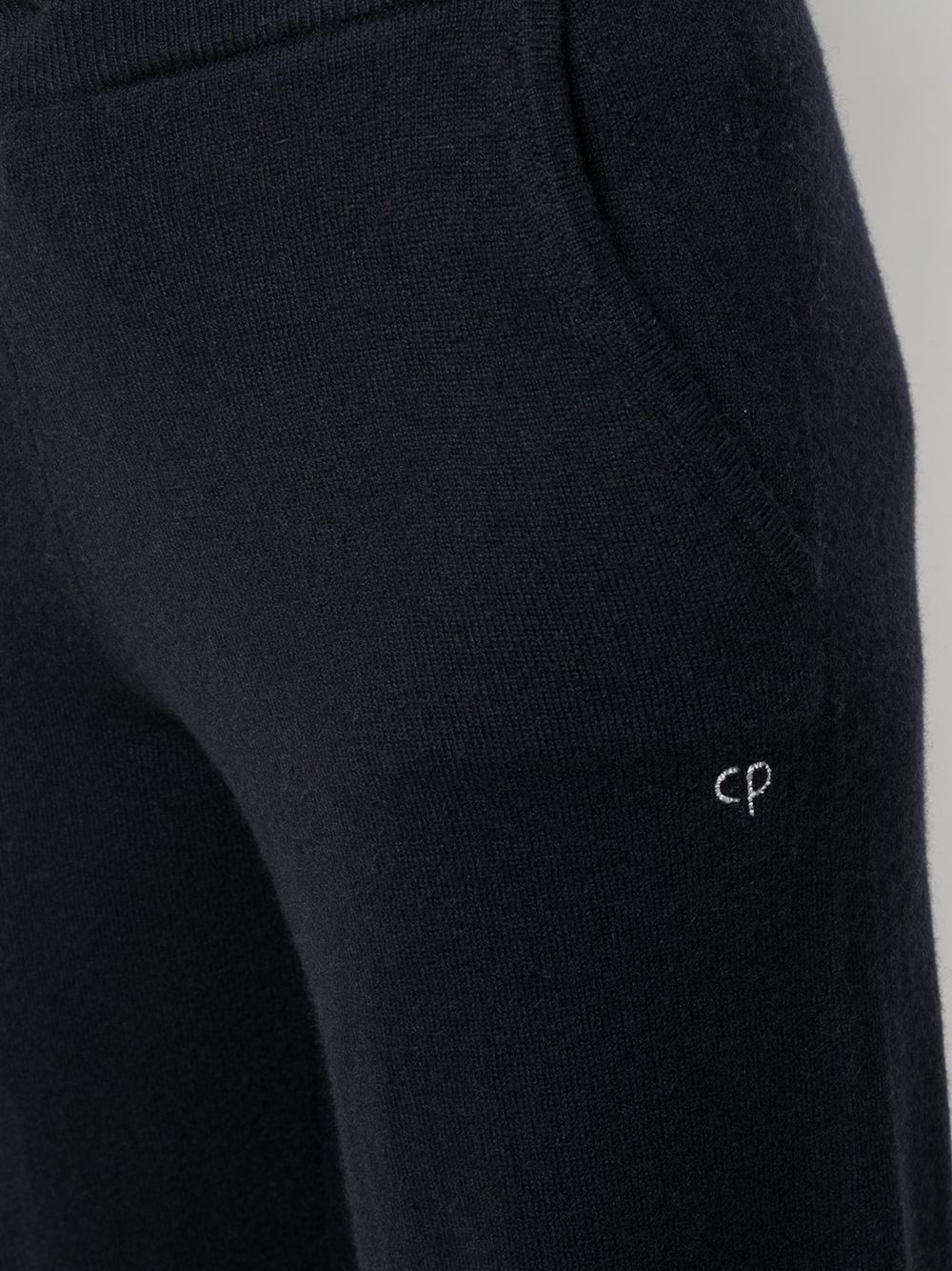 Shop Chinti & Parker Wide-leg Cashmere Track Pants In Blue