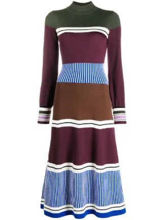 Parker Panelled Wool Knit Dress - Farfetch