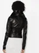Rick Owens leather biker jacket