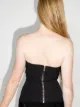 Rick Owens strapless bustier coffee