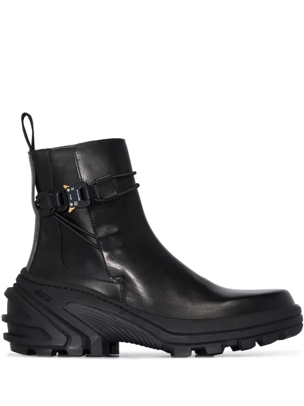 1017 ALYX 9SM Buckle Leather Ankle Boots - Farfetch