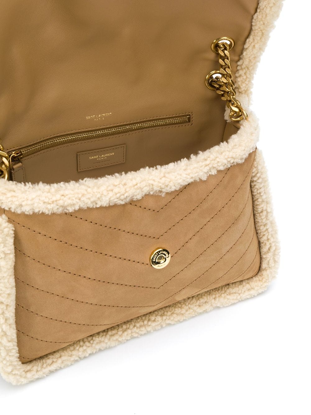 Saint Laurent - Authenticated Mini Niki Handbag - Leather Beige Plain for Women, Very Good Condition