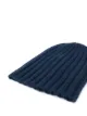 Laneus ribbed cashmere beanie hat