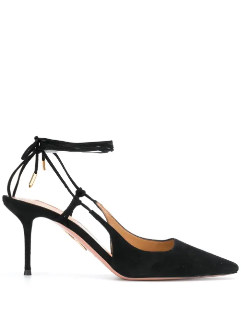 Aquazzura rear tie fastening pumps