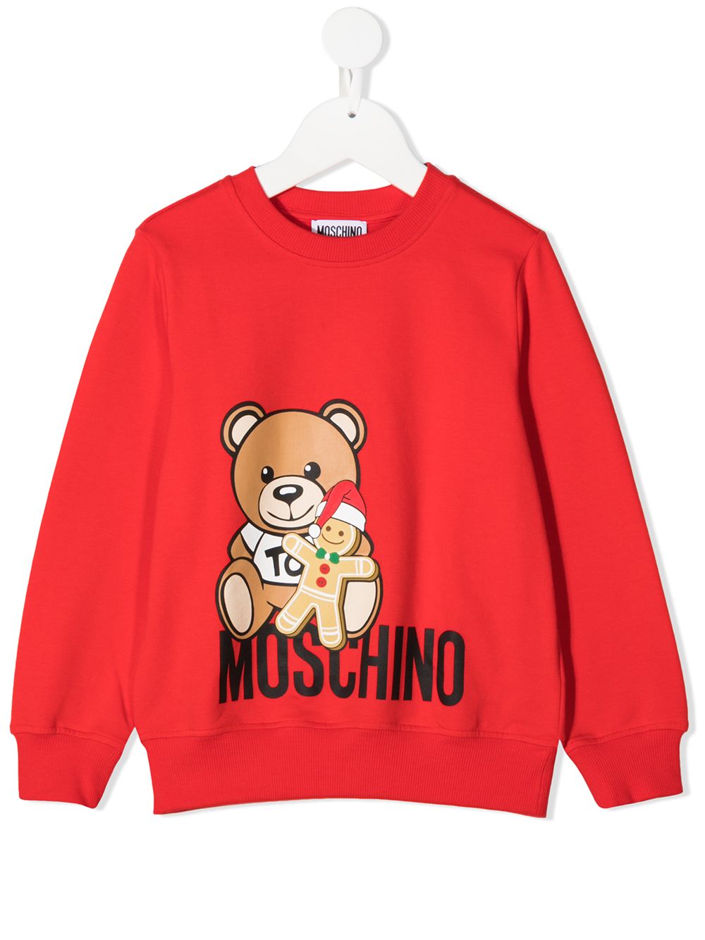 фото Moschino kids толстовка teddy bear с логотипом