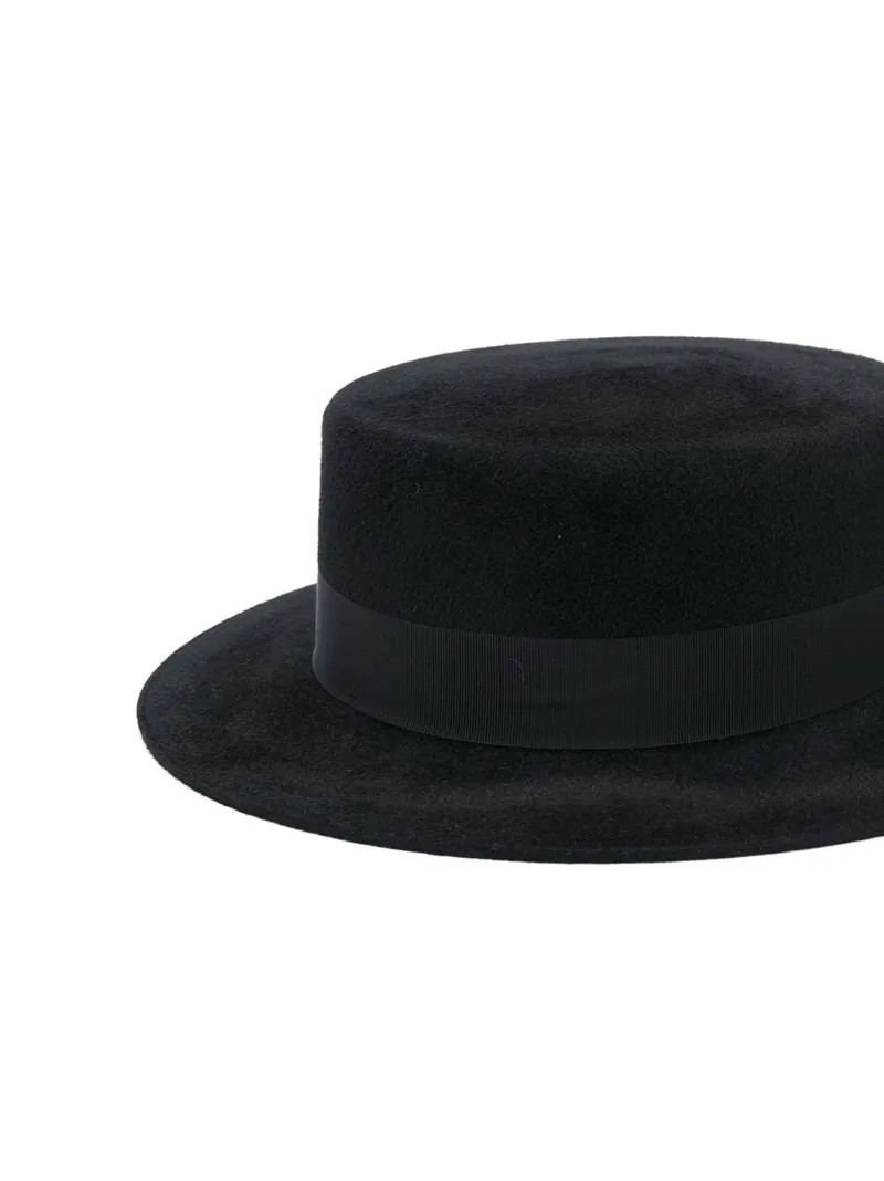 Saint Laurent wide brim hat black | MODES