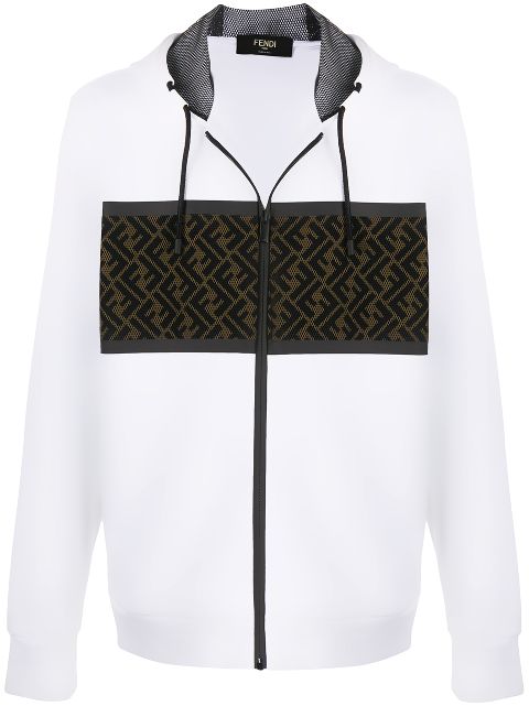 fendi hoodie black and white