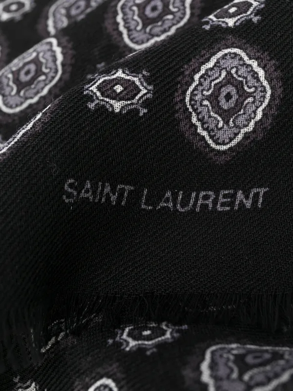 saint laurent paisley scarf