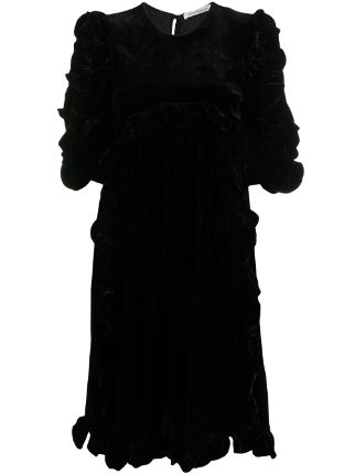 cecilie bahnsen velvet dress