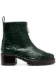 Image 1 of Nicole Saldaña Chris crocodile embossed ankle boots