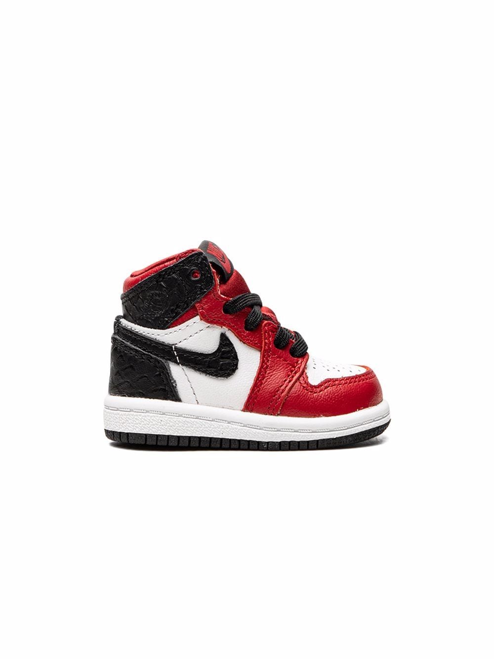 Shop Jordan Air  1 High Retro "satin Snake" Sneakers In Red