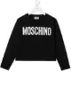 Image 1 of Moschino Kids crystal-embellished logo sweatshirt