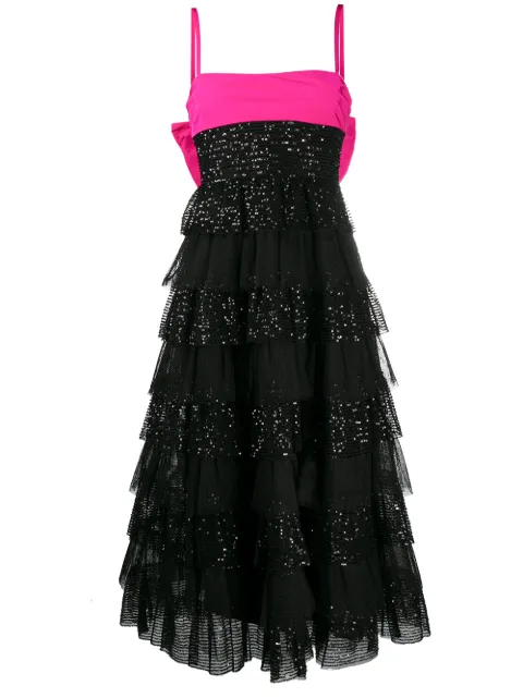 RED Valentino sequinned flared dress