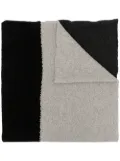 Daniel Andresen panelled wool-knit scarf - Black