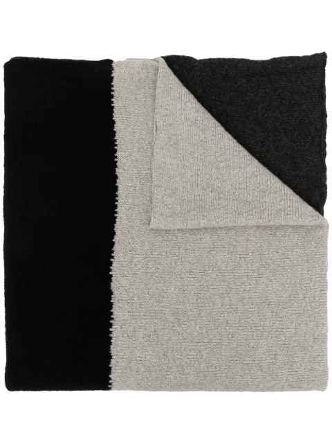 Daniel Andresen panelled wool-knit scarf