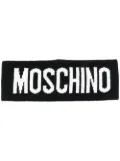 Moschino logo wool scarf - Black