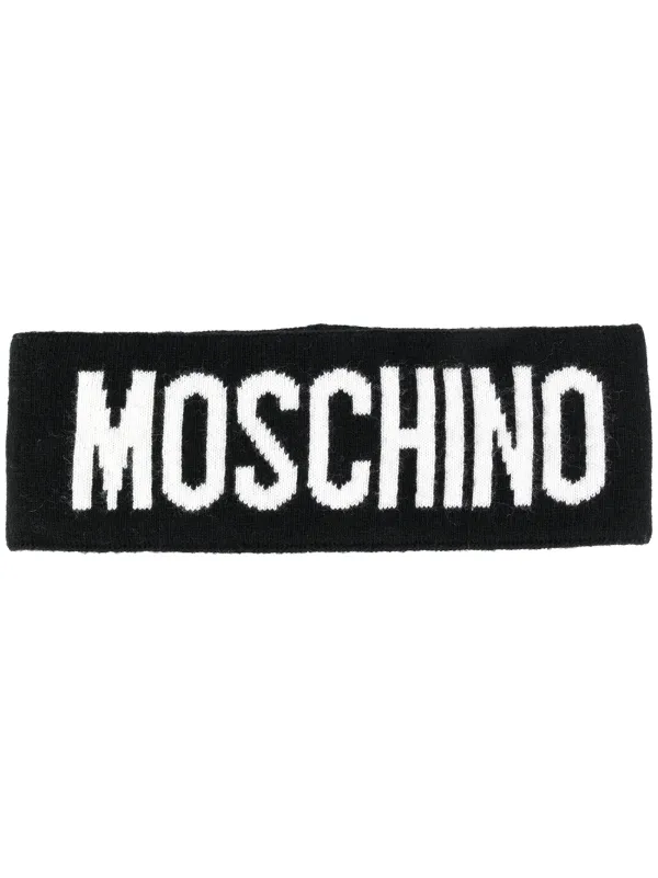moschino logo scarf