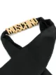 Moschino logo silk scarf