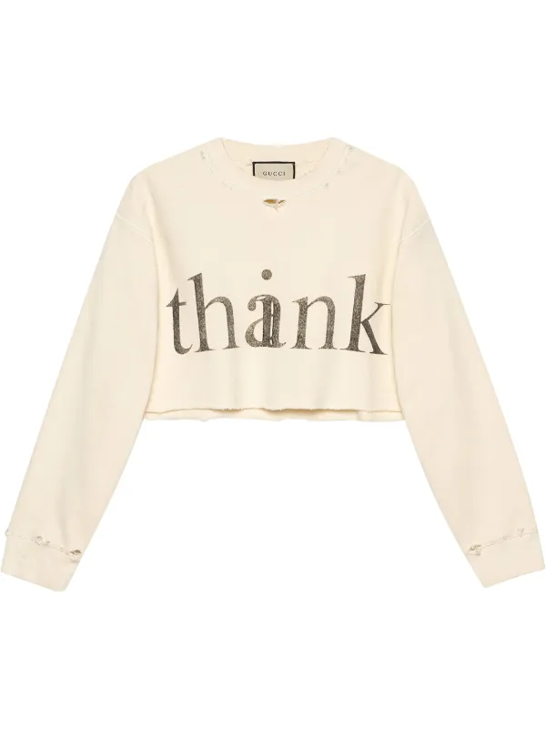 gucci crop top sweatshirt