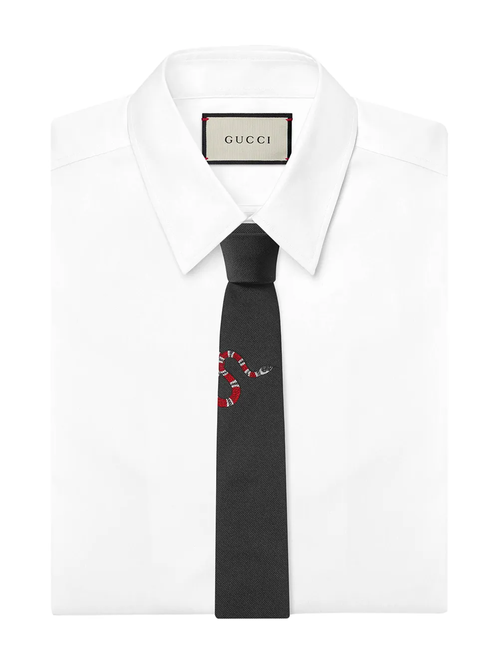 Gucci グッチ スネークプリント ネクタイ - Farfetch