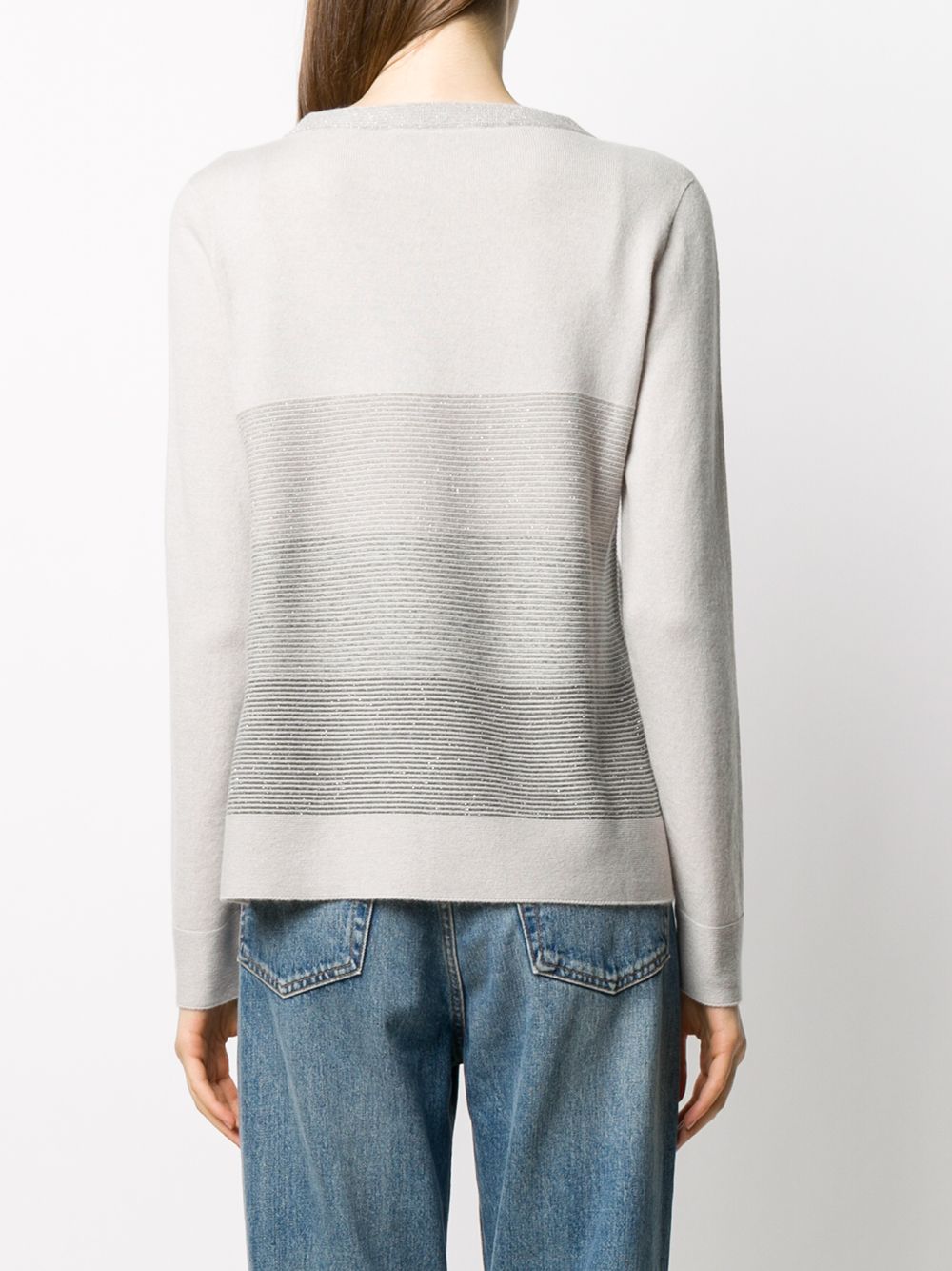 фото D.exterior long-sleeve colour block jumper