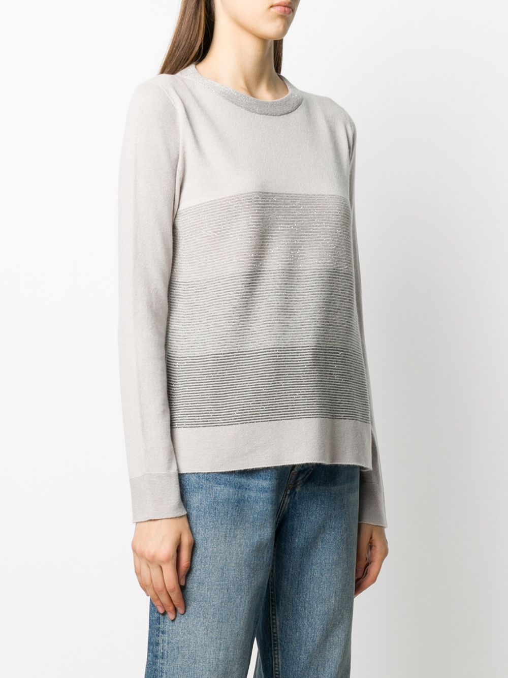 фото D.exterior long-sleeve colour block jumper