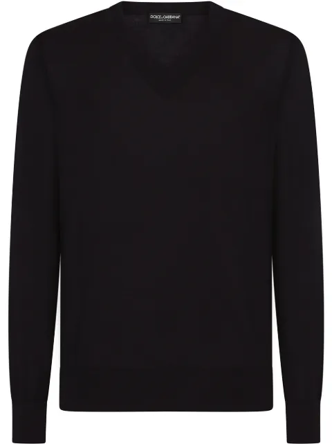 Dolce & Gabbana suéter tejido con cuello en V